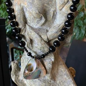 Abalone Shell Statement Necklace